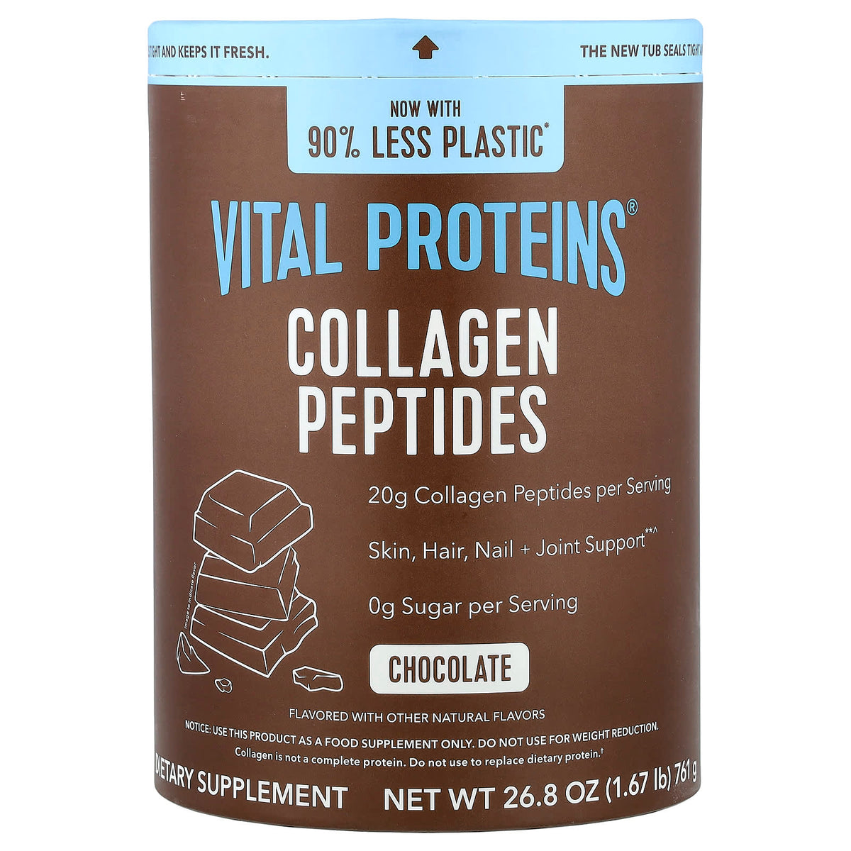 Vital Proteins Collagen Peptides Chocolate 761 g (26.8 oz)