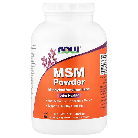 NOW Foods MSM Powder 454 g (1 lb)