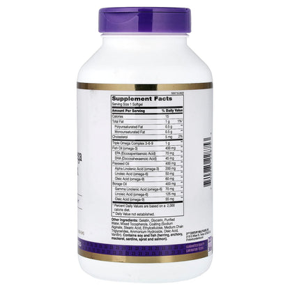 21st Century Triple Omega Complex 3-6-9, 180 Enteric Coated Softgels - view 2