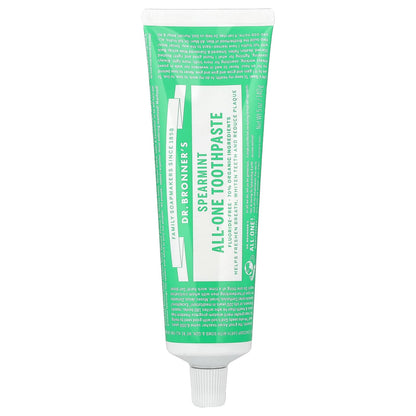 Dr. Bronner's All-One Toothpaste, Spearmint, 140 g