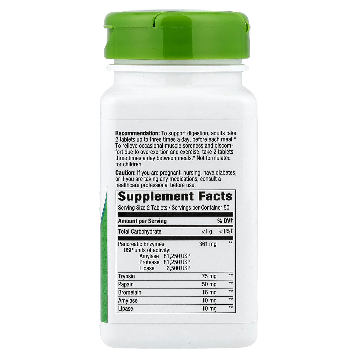 Nature's Way MegaZyme, 100 Tablets - view 2