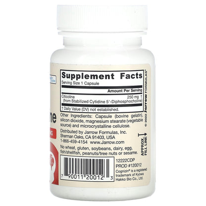Jarrow Formulas Citicoline CDP Choline, 250 mg, 60 Capsules - view 2