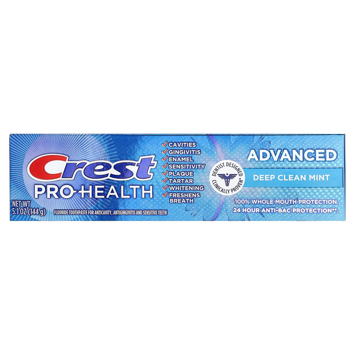 Crest Pro-Health Advanced Fluoride Toothpaste, Deep Clean Mint, 144 g - view 2