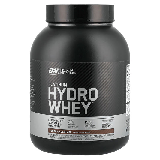Optimum Nutrition Platinum Hydro Whey, Turbo Chocolate, 1.64 kg (3.61 lb)