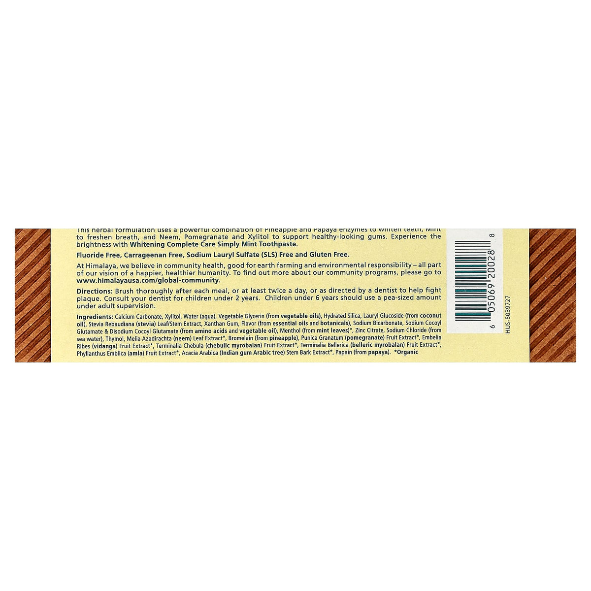 Himalaya Botanique Whitening Complete Care Toothpaste, Simply Mint, 150 g - view 3