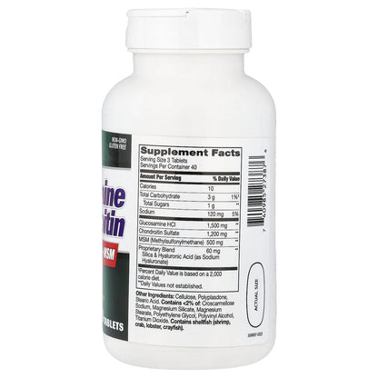 21st Century Glucosamine & Chondroitin Plus Hyaluronic Acid + MSM, 120 Tablets - view 2