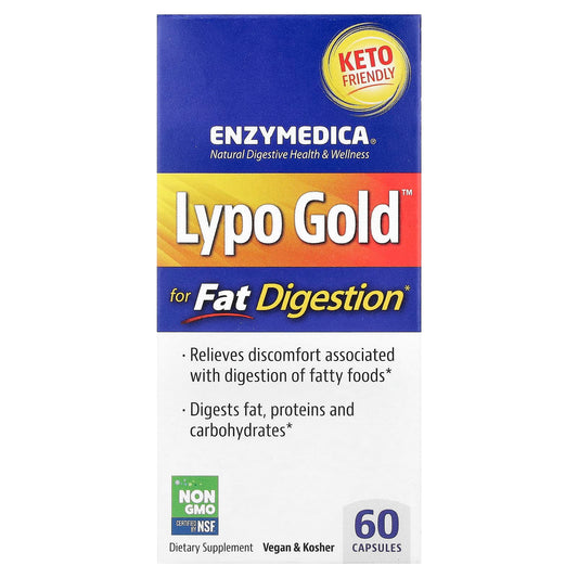 Enzymedica Lypo Gold, For Fat Digestion, 60 Capsules