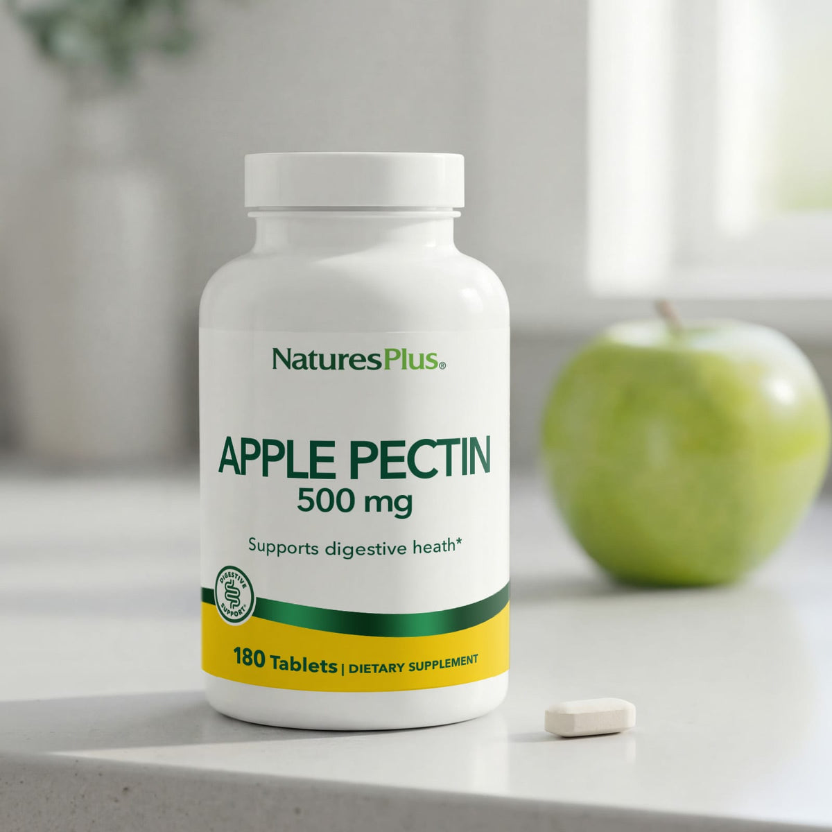 NaturesPlus Apple Pectin, 500 mg, 180 Tablets - view 5