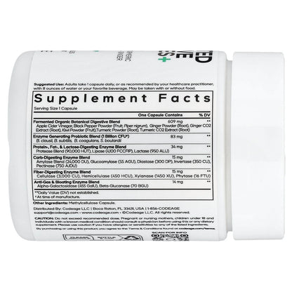 Codeage Fermented Digestive Enzymes+, 90 Vegetable Capsules - view 2