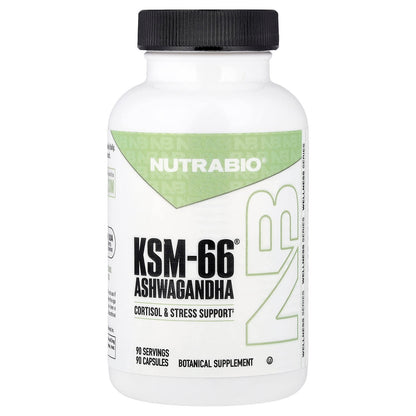 NutraBio KSM-66 Ashwagandha, 90 Capsules