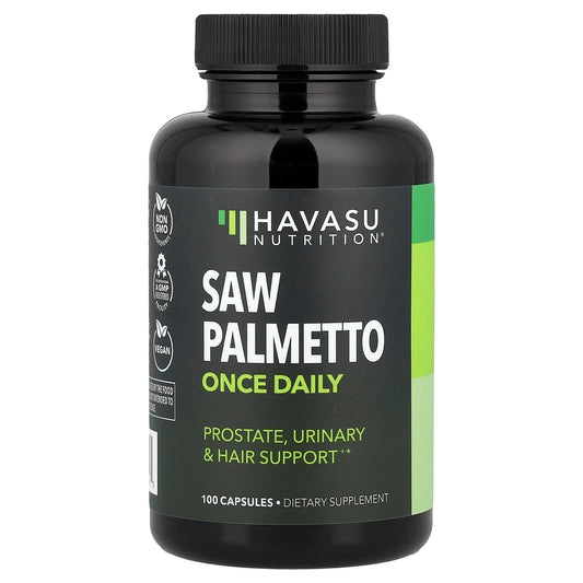 Havasu Nutrition Saw Palmetto Once Daily, 100 Capsules (500 mg per Capsule)