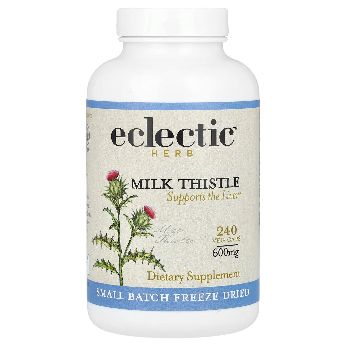 Eclectic Herb Milk Thistle, 240 Veg Caps (600 mg per Cap)