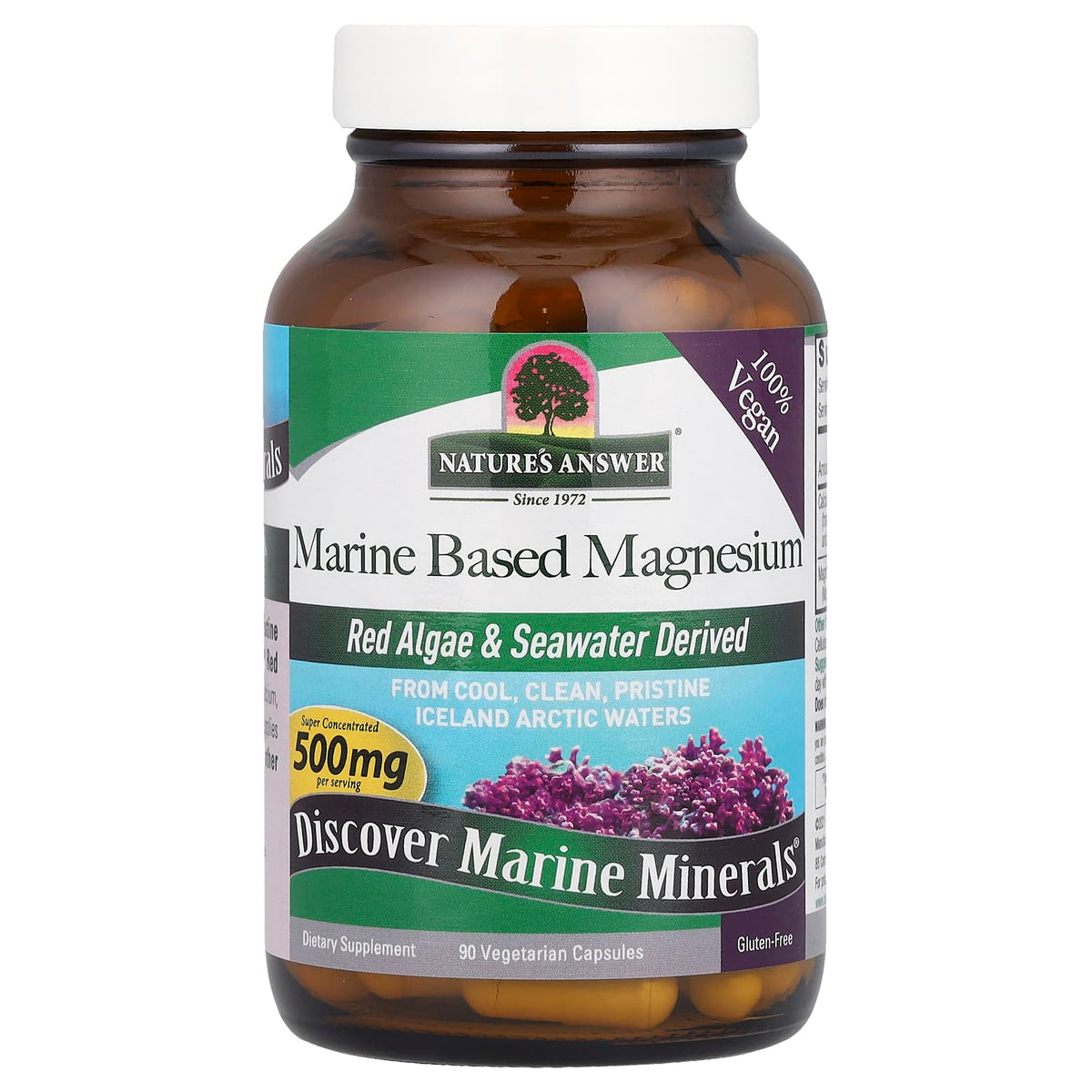 Nature's Answer Marine Based Magnesium, 90 Vegetarian Capsules - view 3