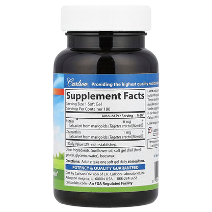 Carlson Lutein, 180 Soft Gels - view 2