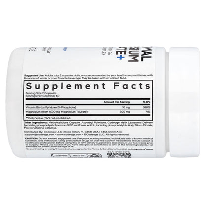 Codeage Liposomal Magnesium Taurate+, 120 Vegetable Capsules - view 2