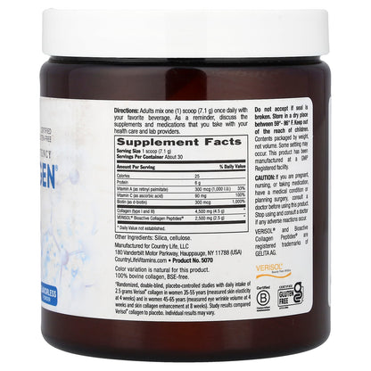 Country Life Maxi-Collagen 7000 Powder, Flavourless, 213 g (7.5 oz) - view 2