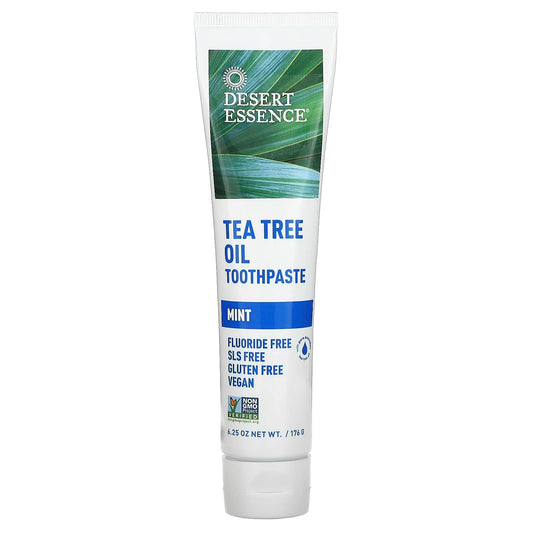Desert Essence Tea Tree Oil Toothpaste, Mint, 176 g