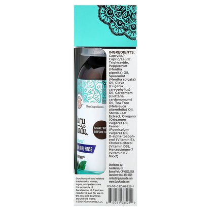 GuruNanda Natural Oil Pulling Oral Rinse, Farmed Mint, 88.7 ml (3 fl oz) - view 3
