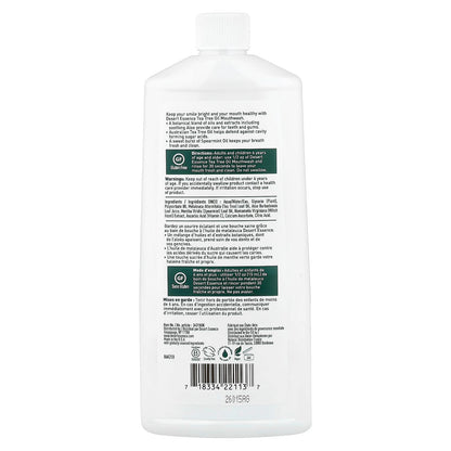 Desert Essence Tea Tree Oil Mouthwash, Spearmint, 473 ml (16 fl oz) - view 2