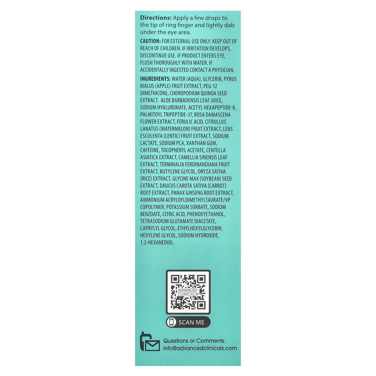 Advanced Clinicals Puffy Eye Serum 52 ml (1.75 fl oz) - view 3