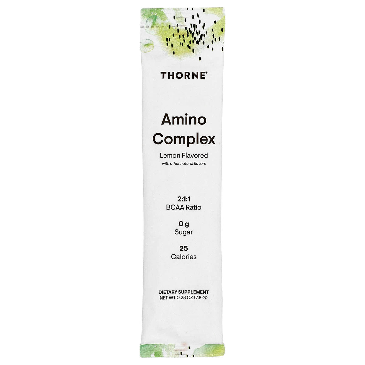 Thorne Amino Complex, Lemon, 30 Stick Packs, 7.8 g (0.28 oz) Each - view 3