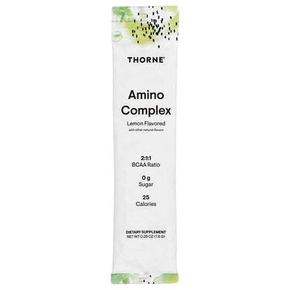 Thorne Amino Complex, Lemon, 30 Stick Packs, 7.8 g (0.28 oz) Each - view 3