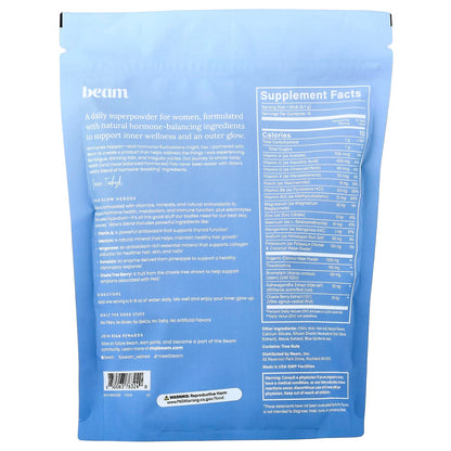 Beam Glow Women's Superpowder, Blue Raspberry, 15 Stick Packs - view 2