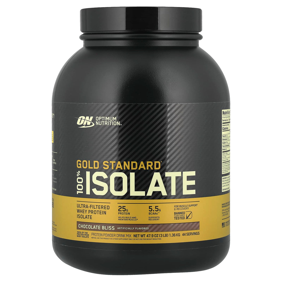 Optimum Nutrition Gold Standard 100% Isolate, Chocolate Bliss, 1.36 kg (3 lb)