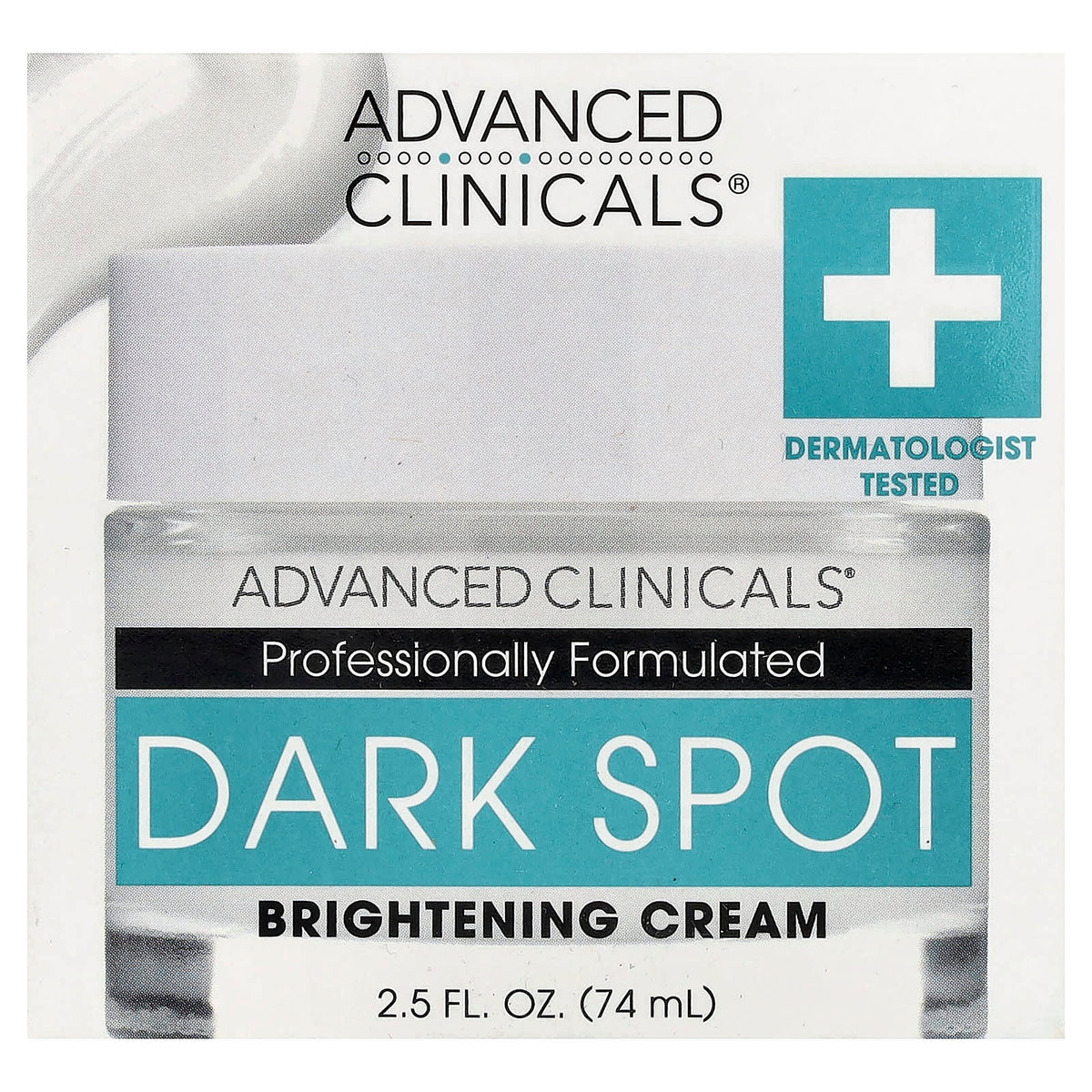 Advanced Clinicals Dark Spot Brightening Cream 74 ml (2.5 fl oz) — alternate product view