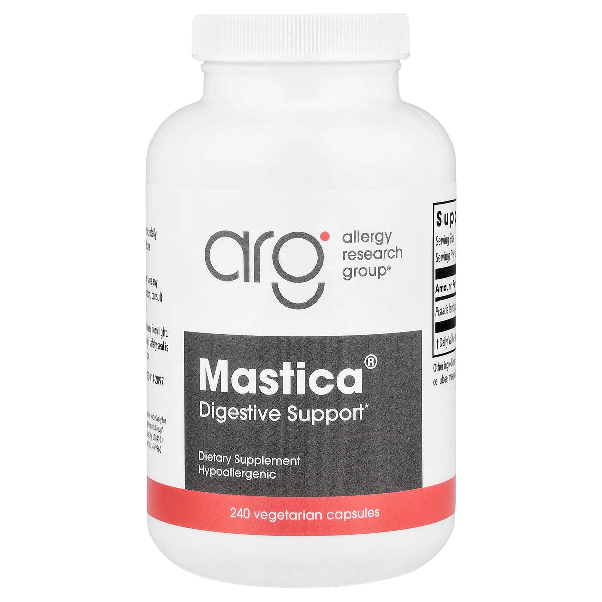 Allergy Research Group Mastica, 240 Vegetarian Capsules (0.5 g per Capsule)