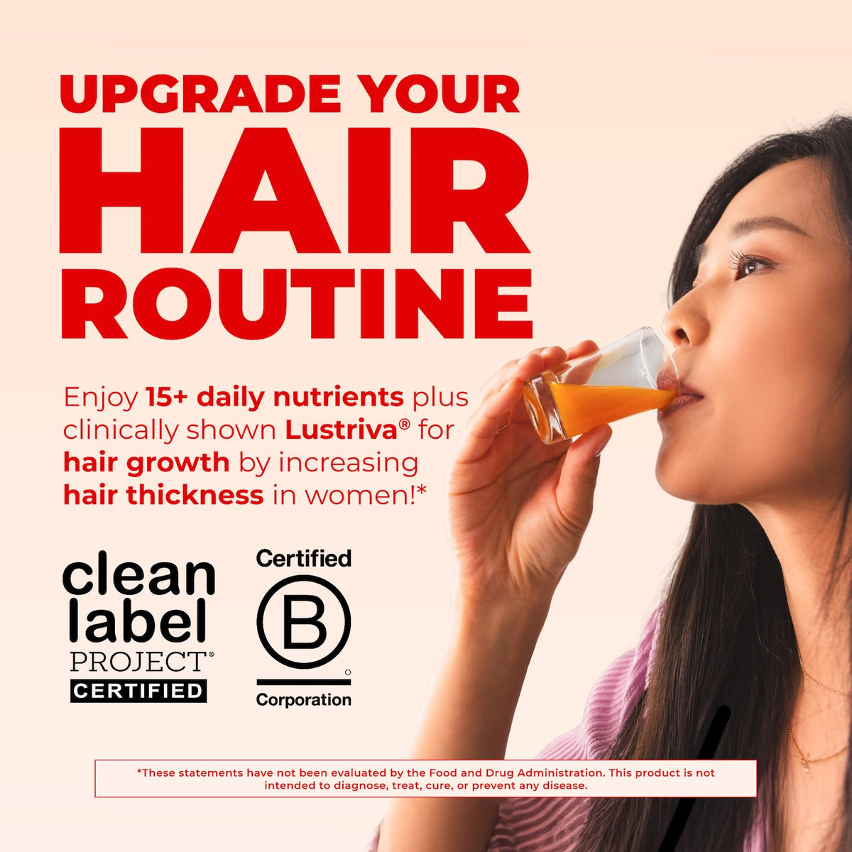 MaryRuth's Liquid Morning Multivitamin + Hair Growth, Peach Mango, 887 ml - view 4