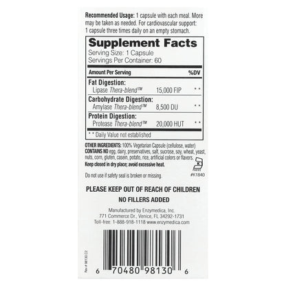Enzymedica Lypo Gold, For Fat Digestion, 60 Capsules - view 2