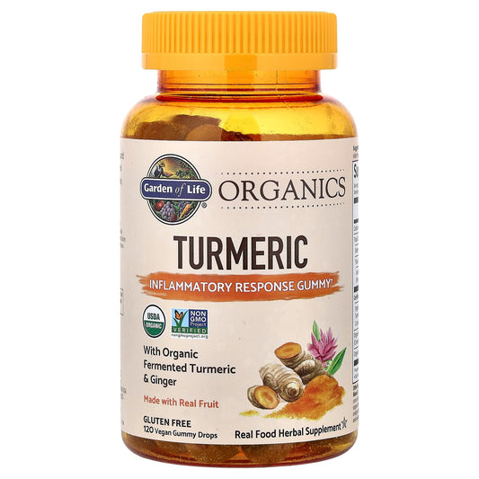 Garden of Life Organics Turmeric Gummies, 120 Vegan Gummy Drops