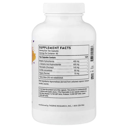 Thorne Advanced Digestive Enzymes, 180 Capsules - view 2