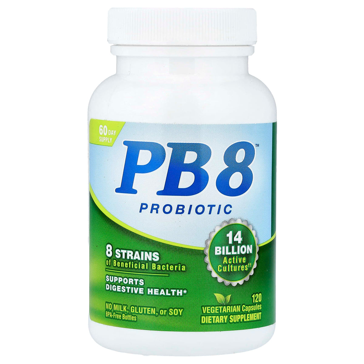 Nutrition Now PB 8 Probiotic, 120 Veg Capsules (7 Billion CFU per Capsule)
