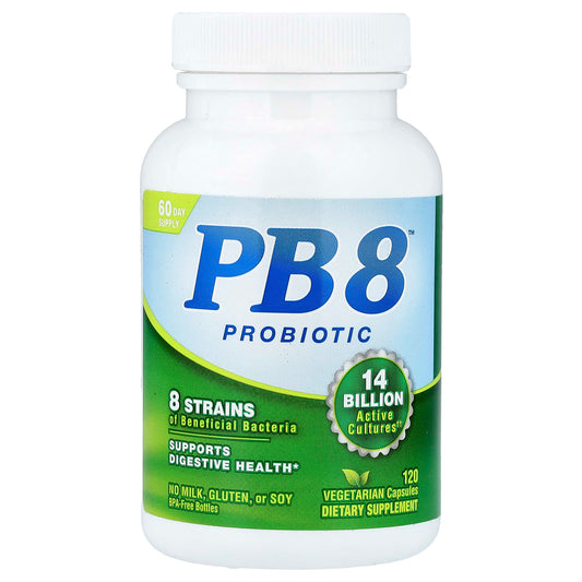 Nutrition Now PB 8 Probiotic, 120 Veg Capsules (7 Billion CFU per Capsule)