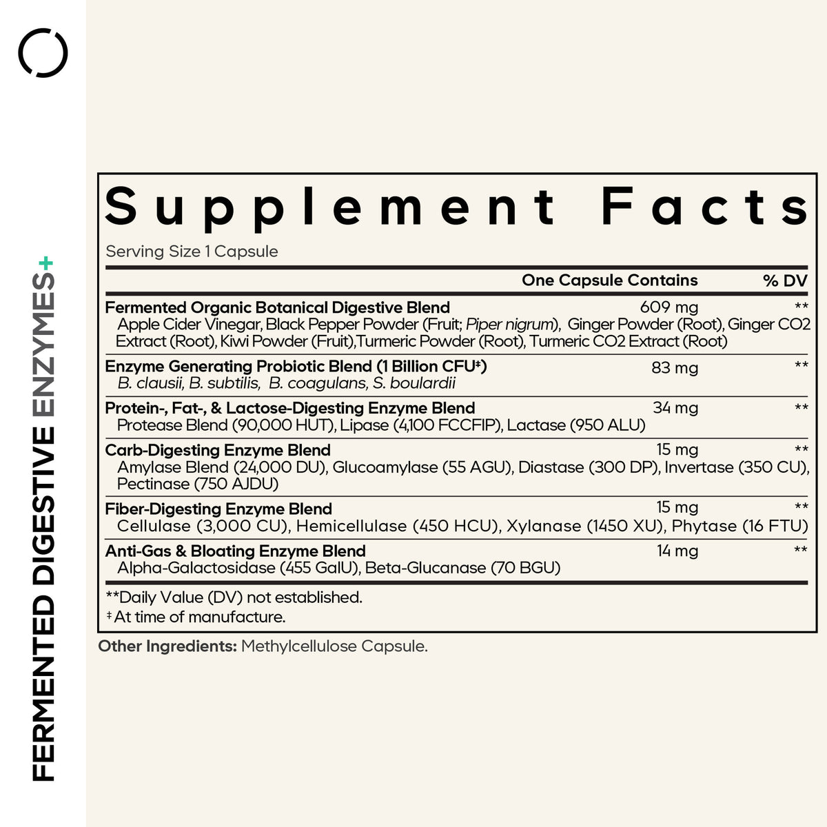 Codeage Fermented Digestive Enzymes+, 90 Vegetable Capsules - view 4