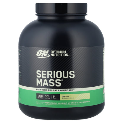 Optimum Nutrition Serious Mass, Vanilla, 2.72 kg (6 lb)