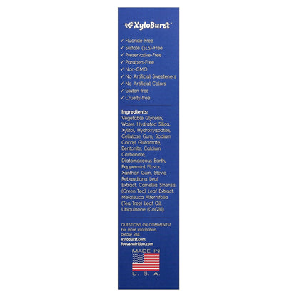 Xyloburst Xylitol Toothpaste with Hydroxyapatite, Cool Mint, 113 g - view 3