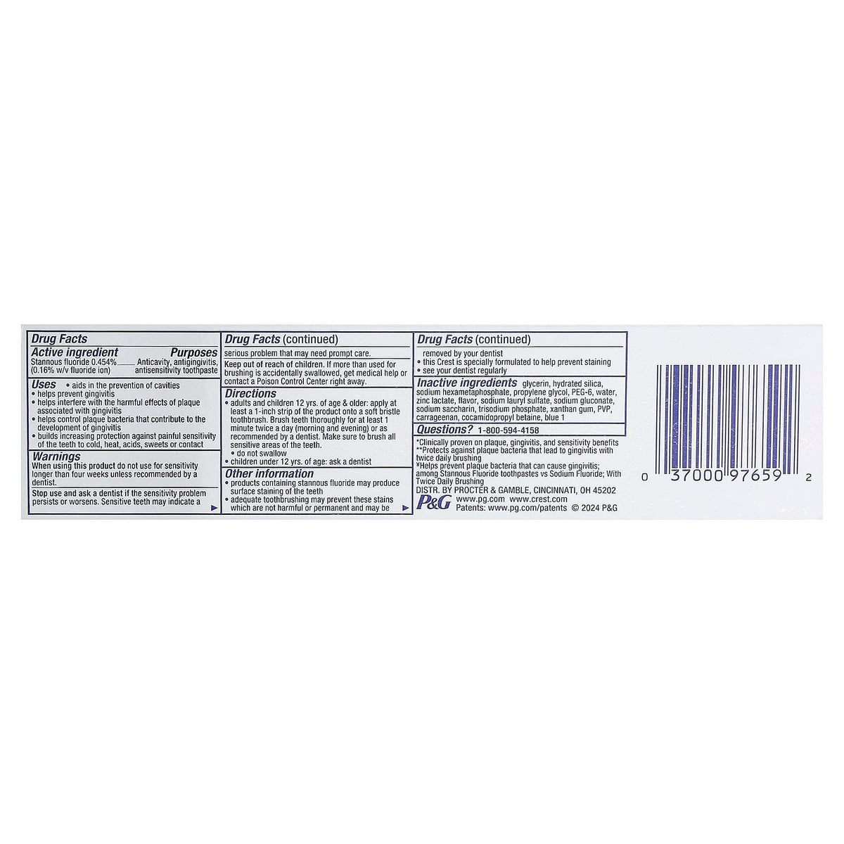 Crest Pro-Health Advanced Fluoride Toothpaste, Gum Protection, 144 g - view 3