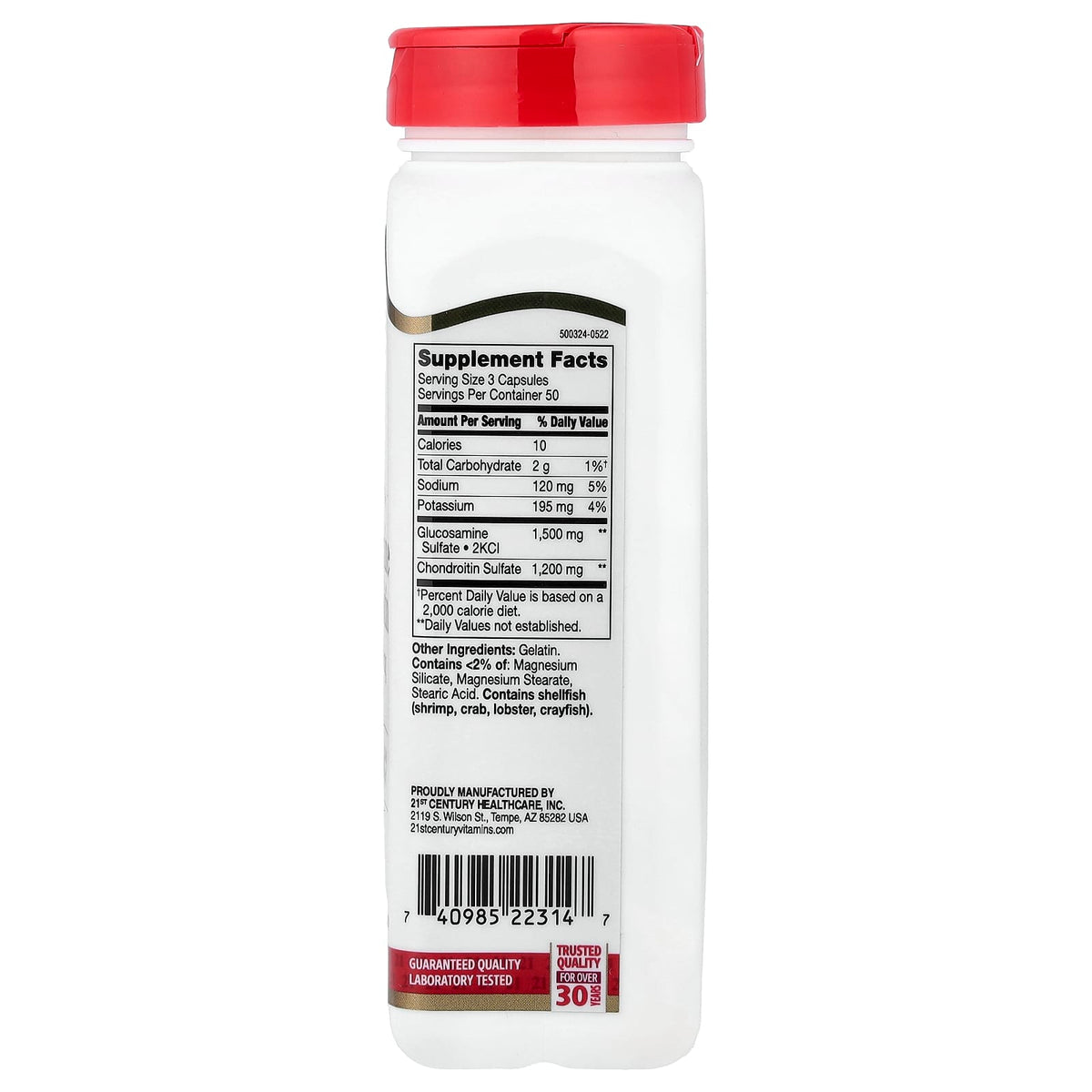 21st Century Glucosamine Chondroitin 150 Easy to Swallow Capsules - view 2