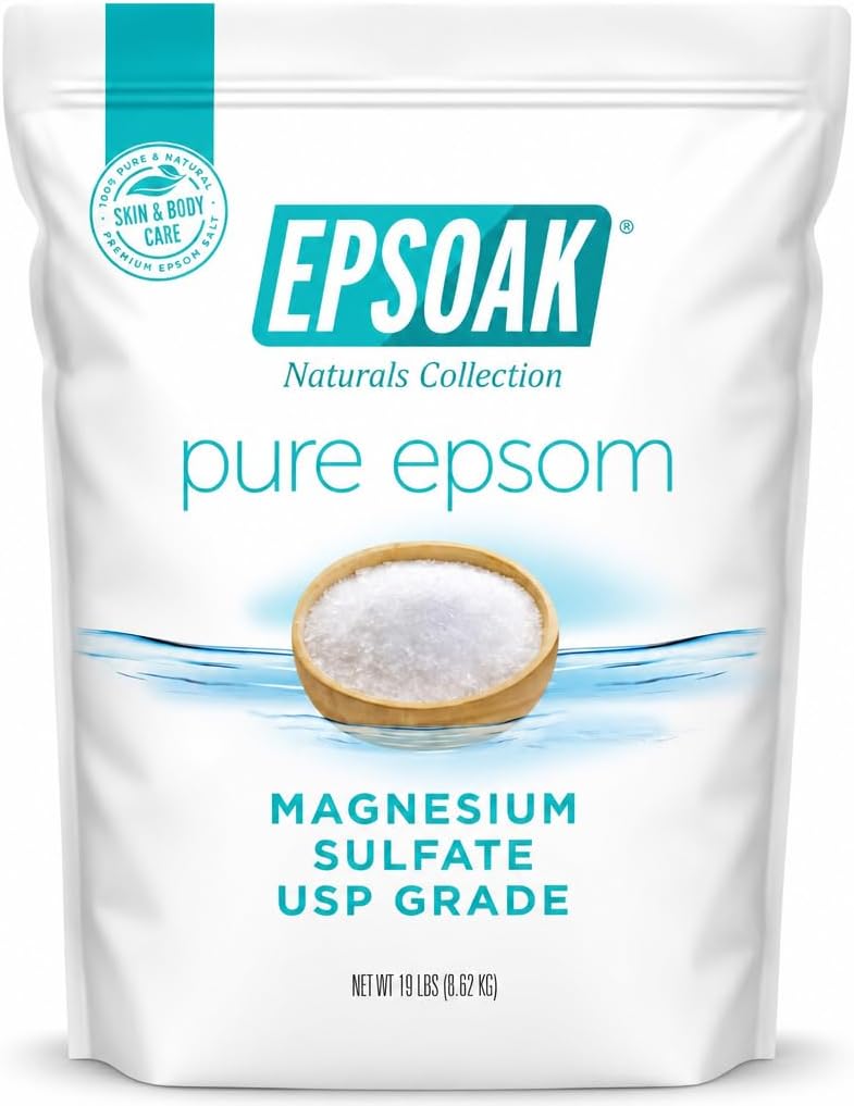Epsoak Epsom Salt, Unscented, Resealable 19 lb Bag — product view