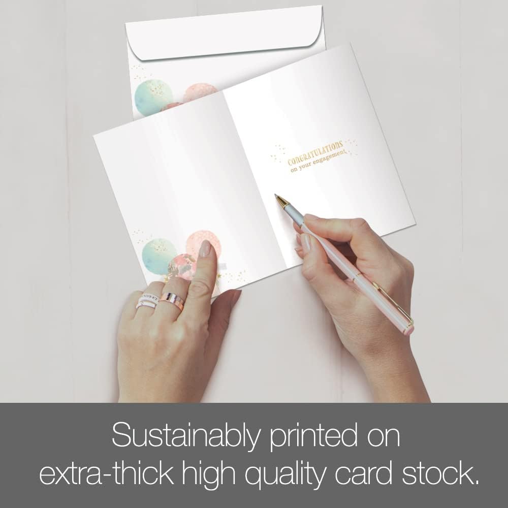 Tree-Free Greetings Engagement Greeting Cards 5 x 7 Inch, Pack of 2 - view 4