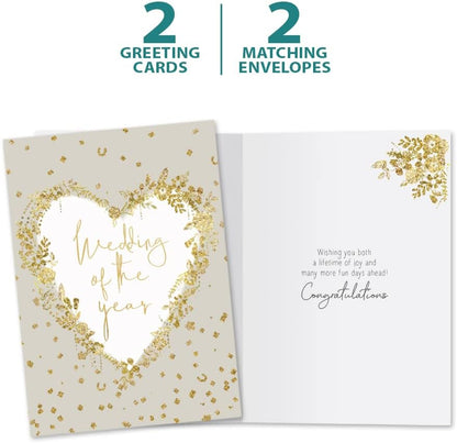 Tree-Free Greetings Just the Beginning Wedding Cards, Pack of 2 - view 5