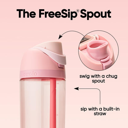 Owala FreeSip Tritan Water Bottle 25oz, Rose Quartz - view 4