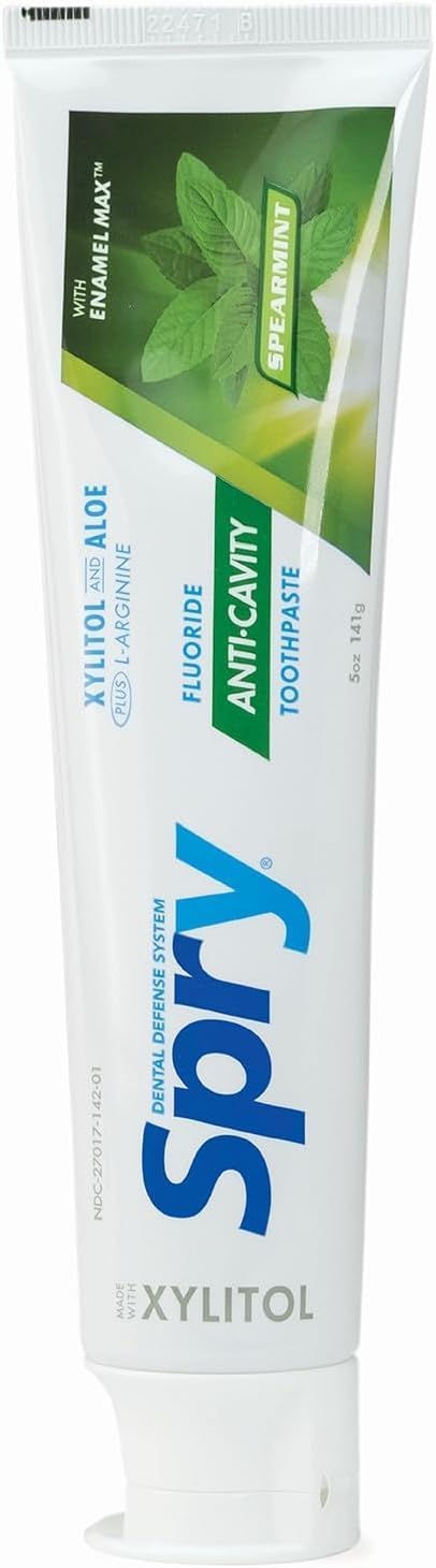 Spry Natural Xylitol Toothpaste with Fluoride Spearmint 141 g - Pack of 3 - view 3