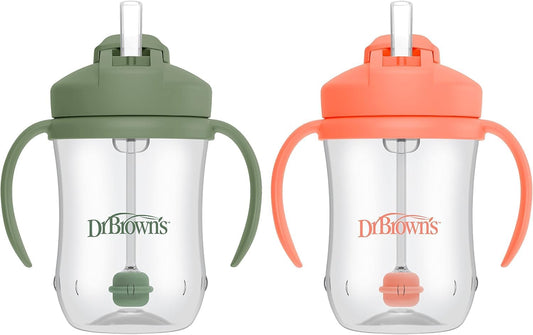 Dr. Brown's Milestones Baby's First Straw Cup, 270 ml, 2 Pack