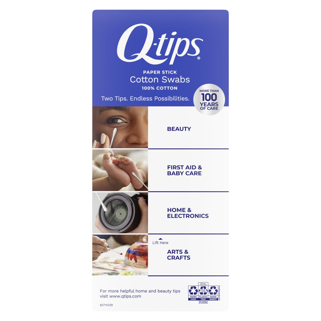 Q-tips Original Cotton Swabs, 500 Count — alternate product view