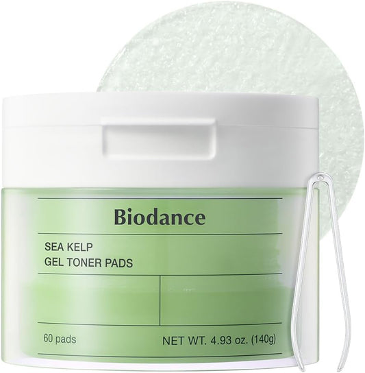 BIODANCE Sea Kelp Hydrogel Toner Pads, 60 Count