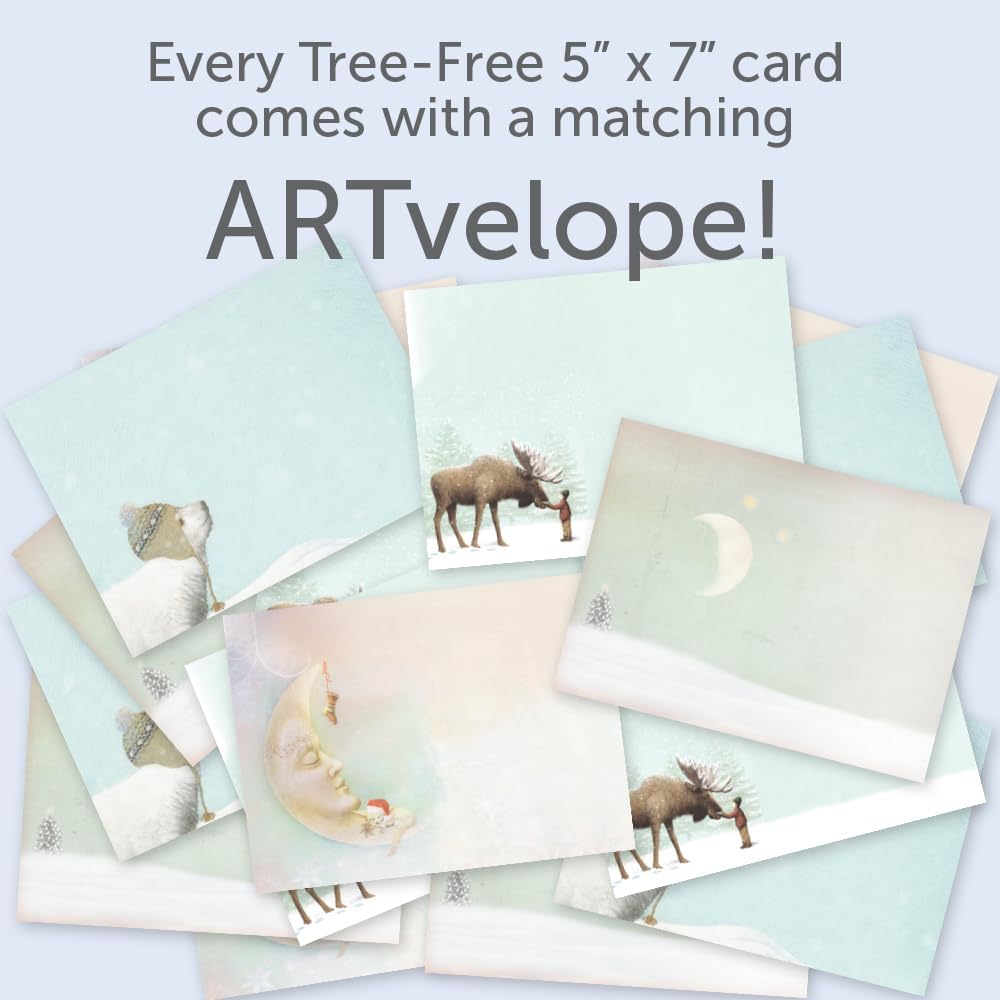 Tree-Free Greetings Holiday Card Assortment, 16 Pack, Dreams & Wishes - view 4